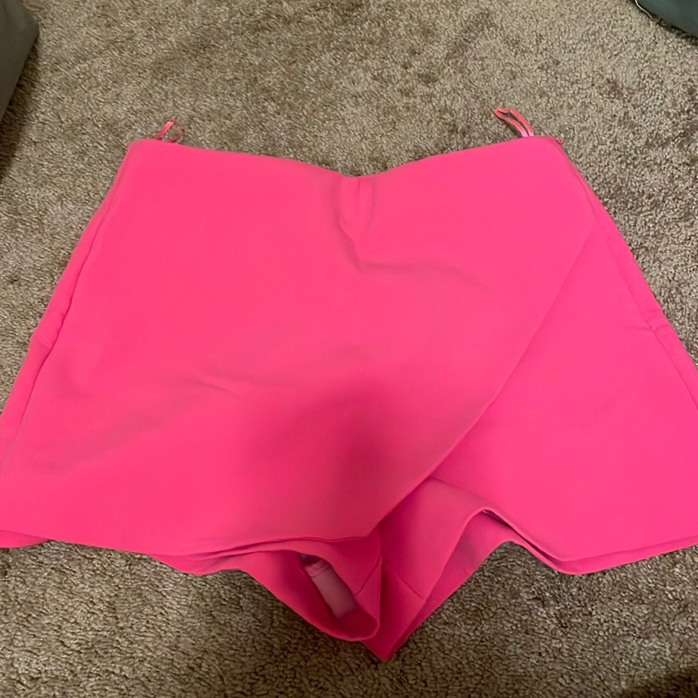 Zara hot pink shorts